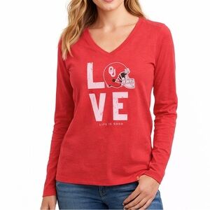 Life is Good Oklahoma love long sleeve top